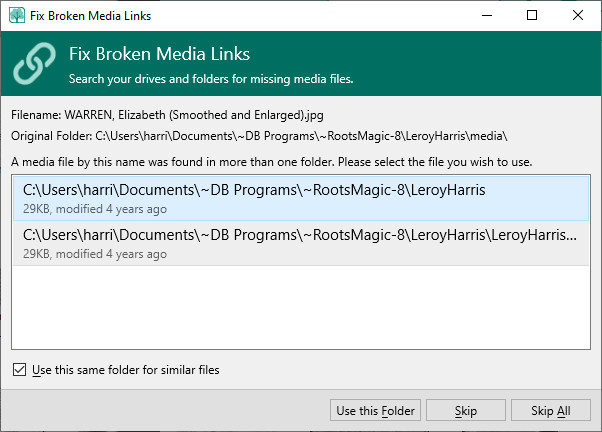 Fix Broken Media Links Folders