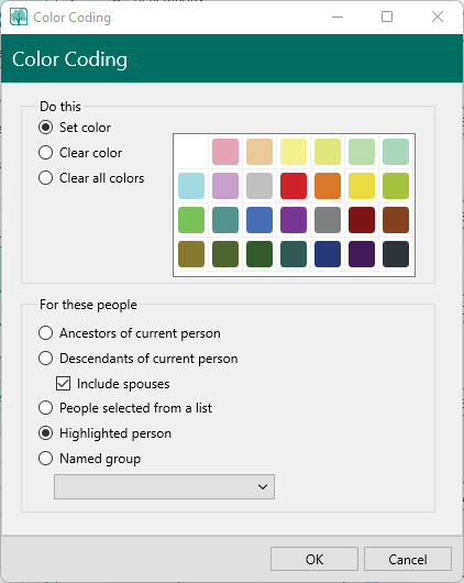 Color Coding